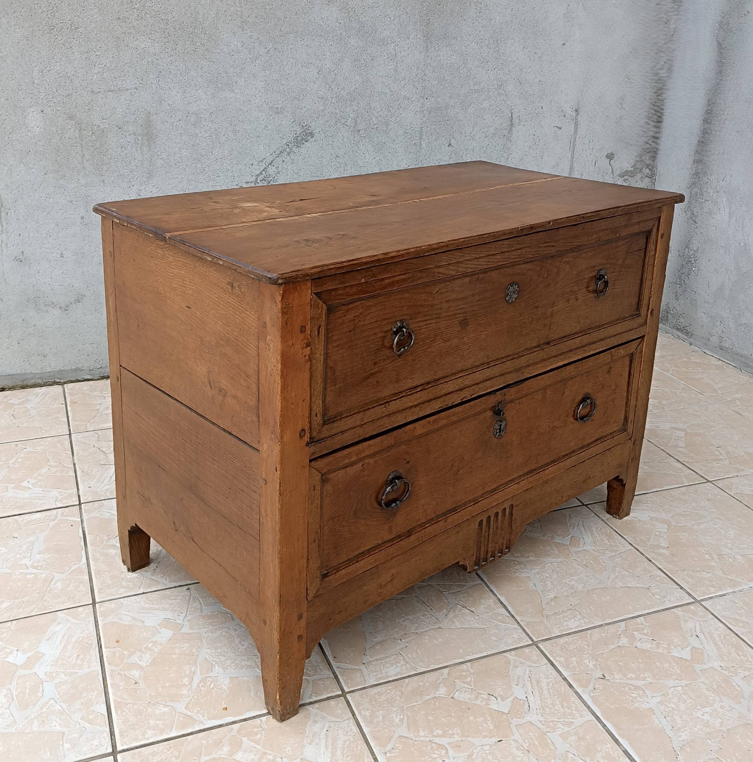 Louis XVI oak chest