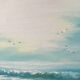 Tableau les vagues bleues