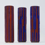 Pottery Mosaic Vases by W. Zimmermann for Ritter set of 3