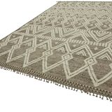 Handmade Turkish One of a Kind 297 cm x 430 cm Beige Wool Carpet