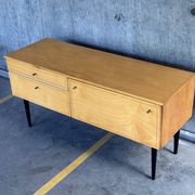 Vintage Pine Laminate Side Cabinet