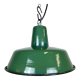 Industrial green enamel pendant lamp, 1960s
