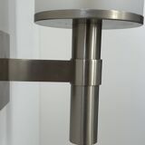 Perzel wall light model 1141 bis, metal and opaline, France, 1960