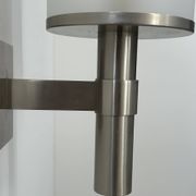 Perzel wall light model 1141 bis, metal and opaline, France, 1960