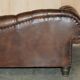 Vintage oversized Chesterfield canapé in hand-dyed leather.