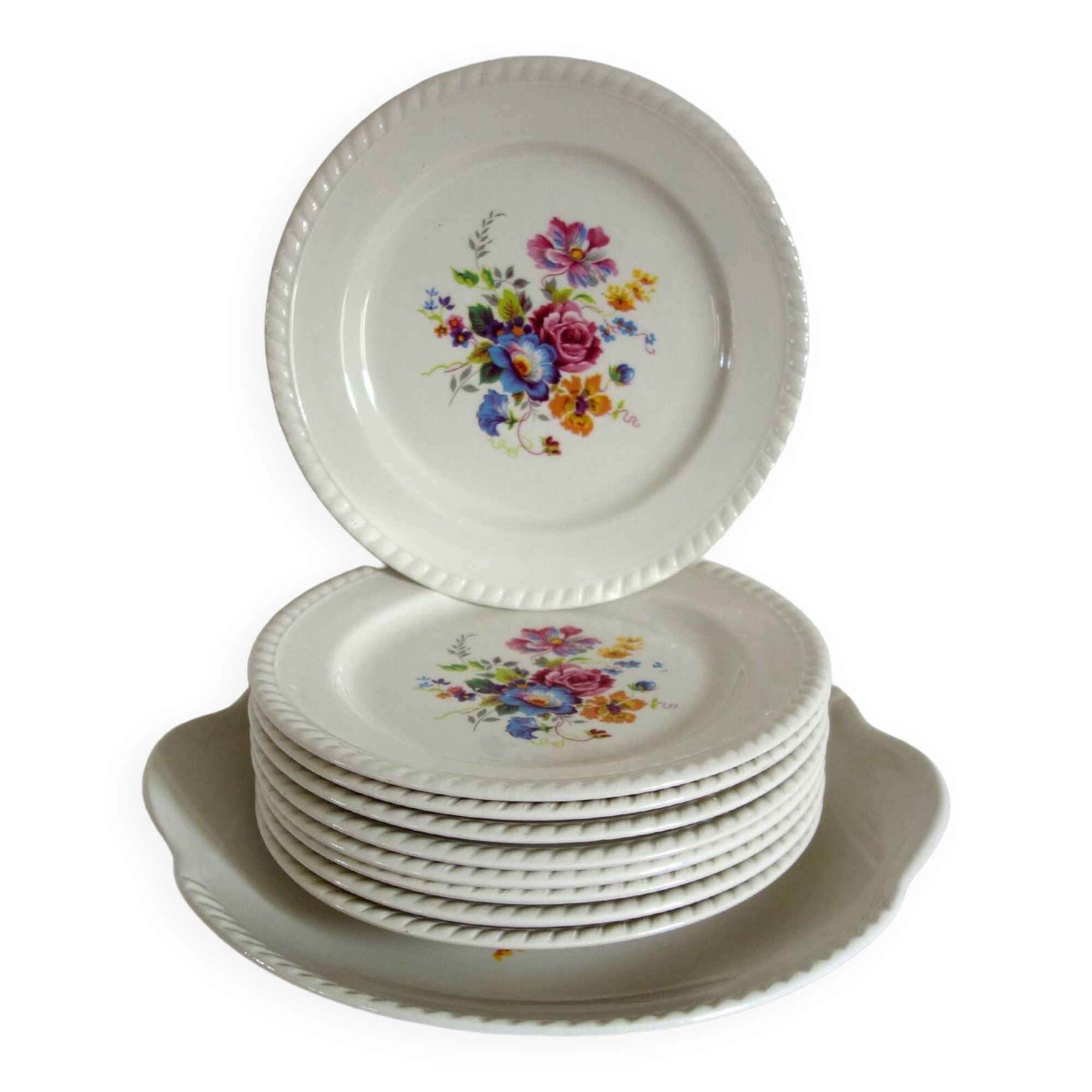 Vintage Luneville KG dessert service