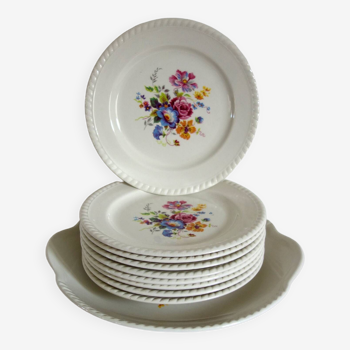 Vintage Luneville KG dessert service