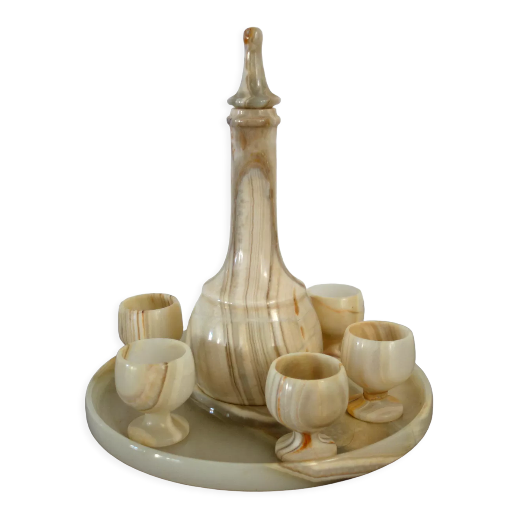 Vintage onyx liquor service