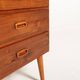 Scandinavian tall chest of six drawers