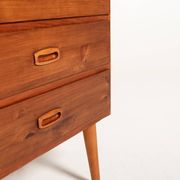 Scandinavian tall chest of six drawers