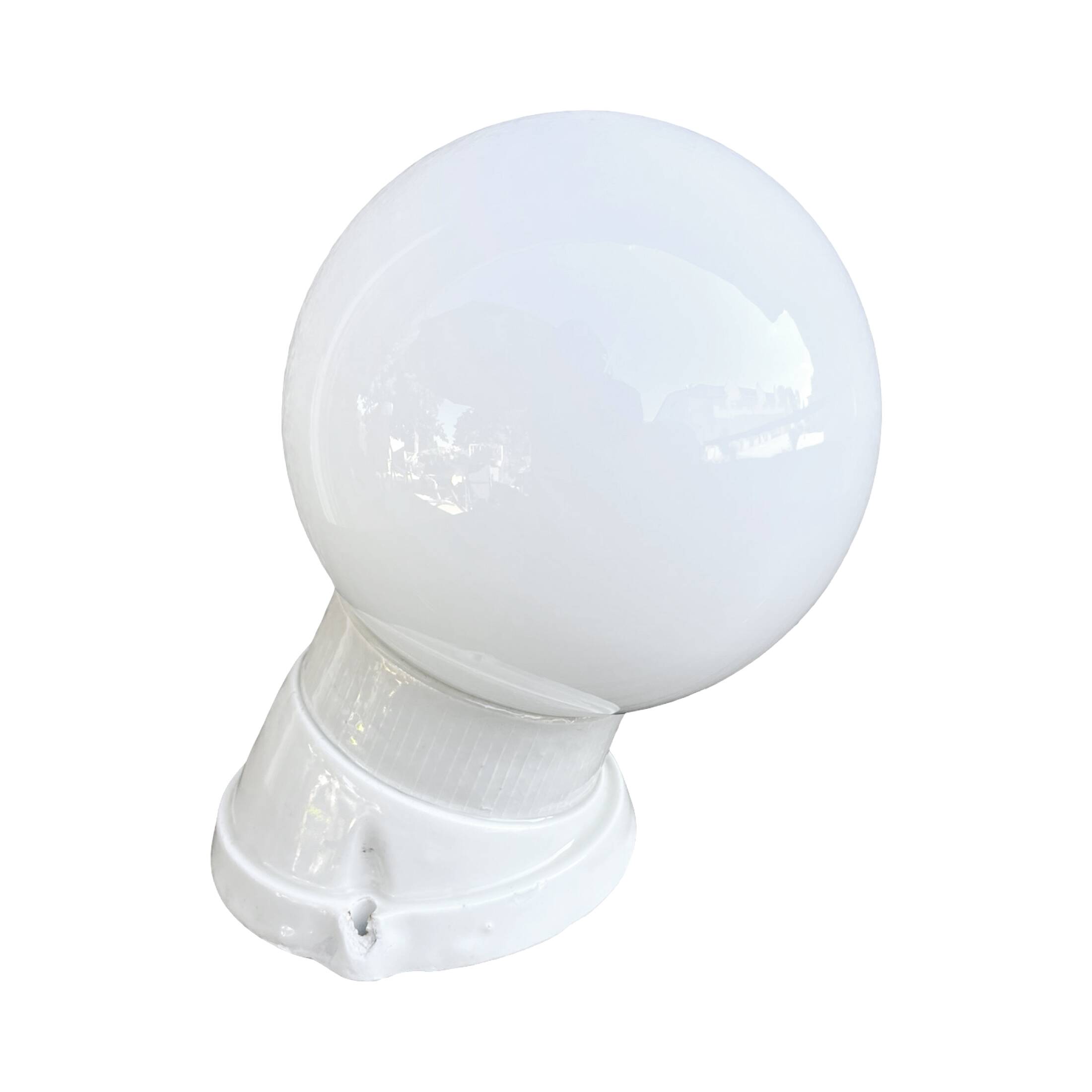 White industrial wall lamp Lindner, Germany, 1960s.