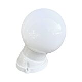 White industrial wall lamp Lindner, Germany, 1960s.