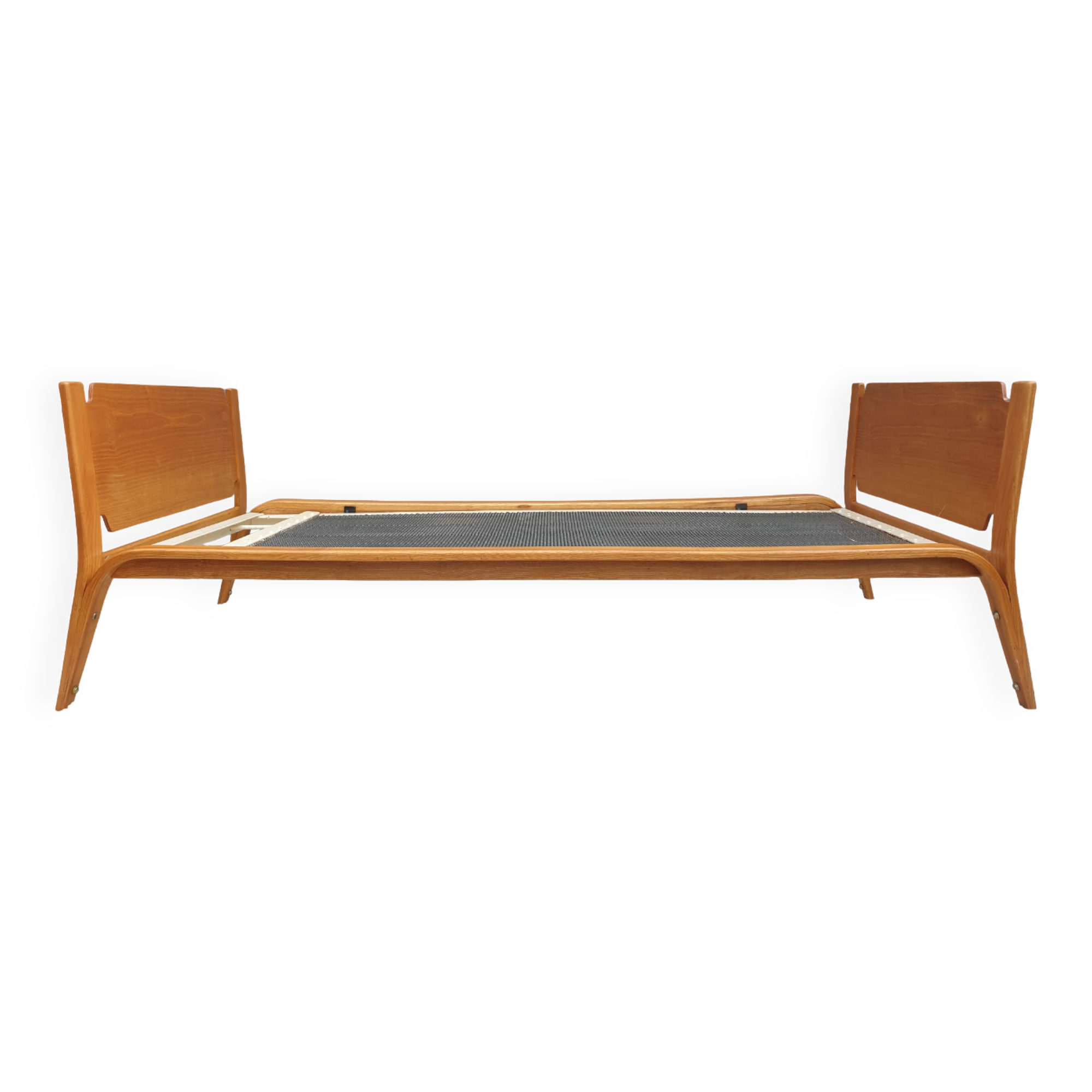 Bow Wood bed 190x80 Daybed Steiner 1950