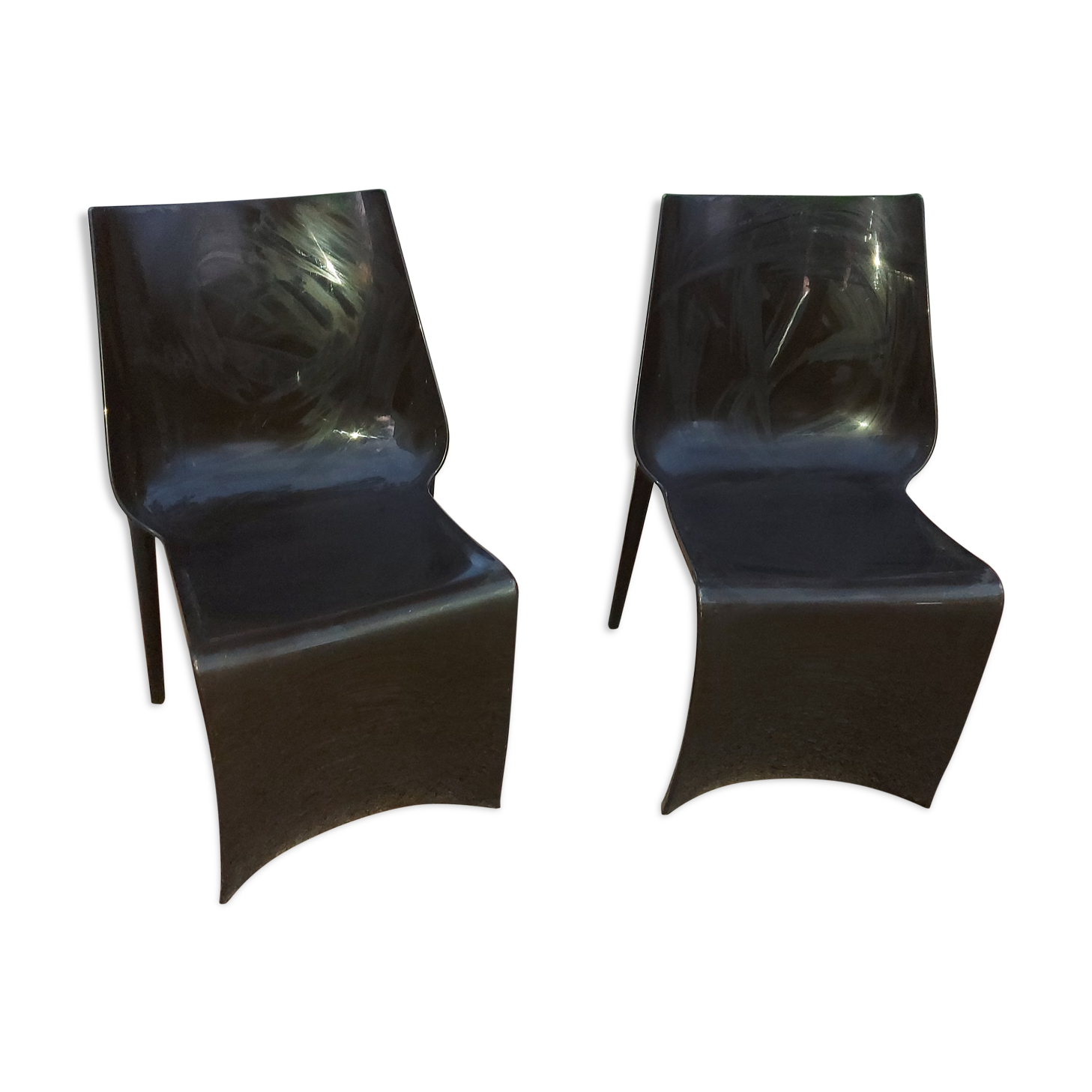 Two Italian design chairs Pedrali smart model