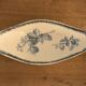 Soupière ravier and dish old blue porcelain Sarreguemines model Groseilles