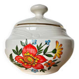 Sucrier motifs fleur giens