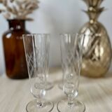 Set of 4 vintage champagne glasses