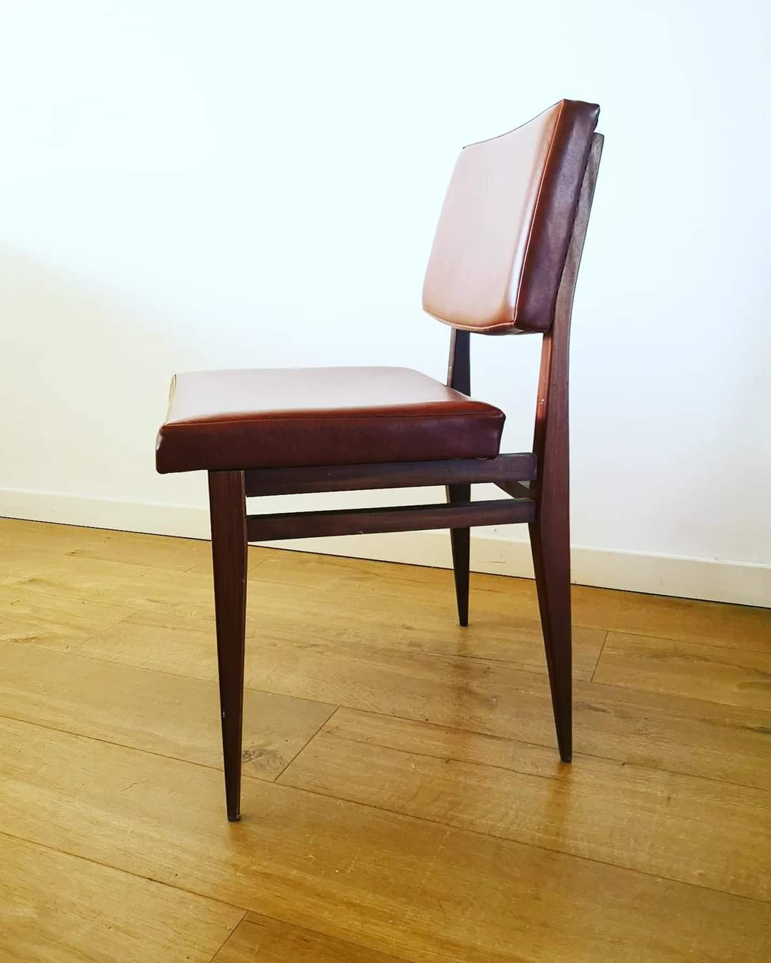 Set of 4 vintage skai chairs