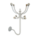 Porte manteau rotatif en fer patiné blanc
