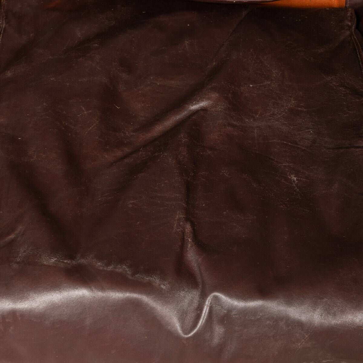 A 20thc italian brown leather sofa by gae aulenti for poltronova c.1962