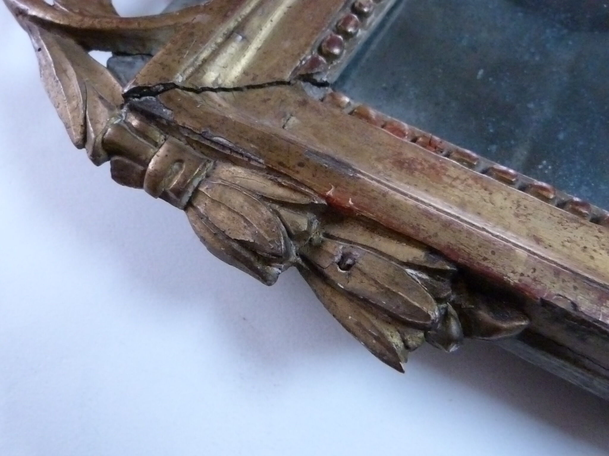 Pedimented mirror eighteenth century Louis XVI era