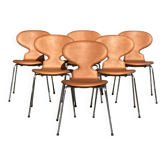 Fritz hansen ant (mier) chairs in cognac leder nieuw!!