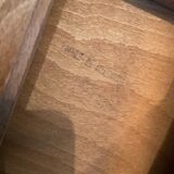 Scandinavian set by Poul Hundevad table and 4 folding teak stools