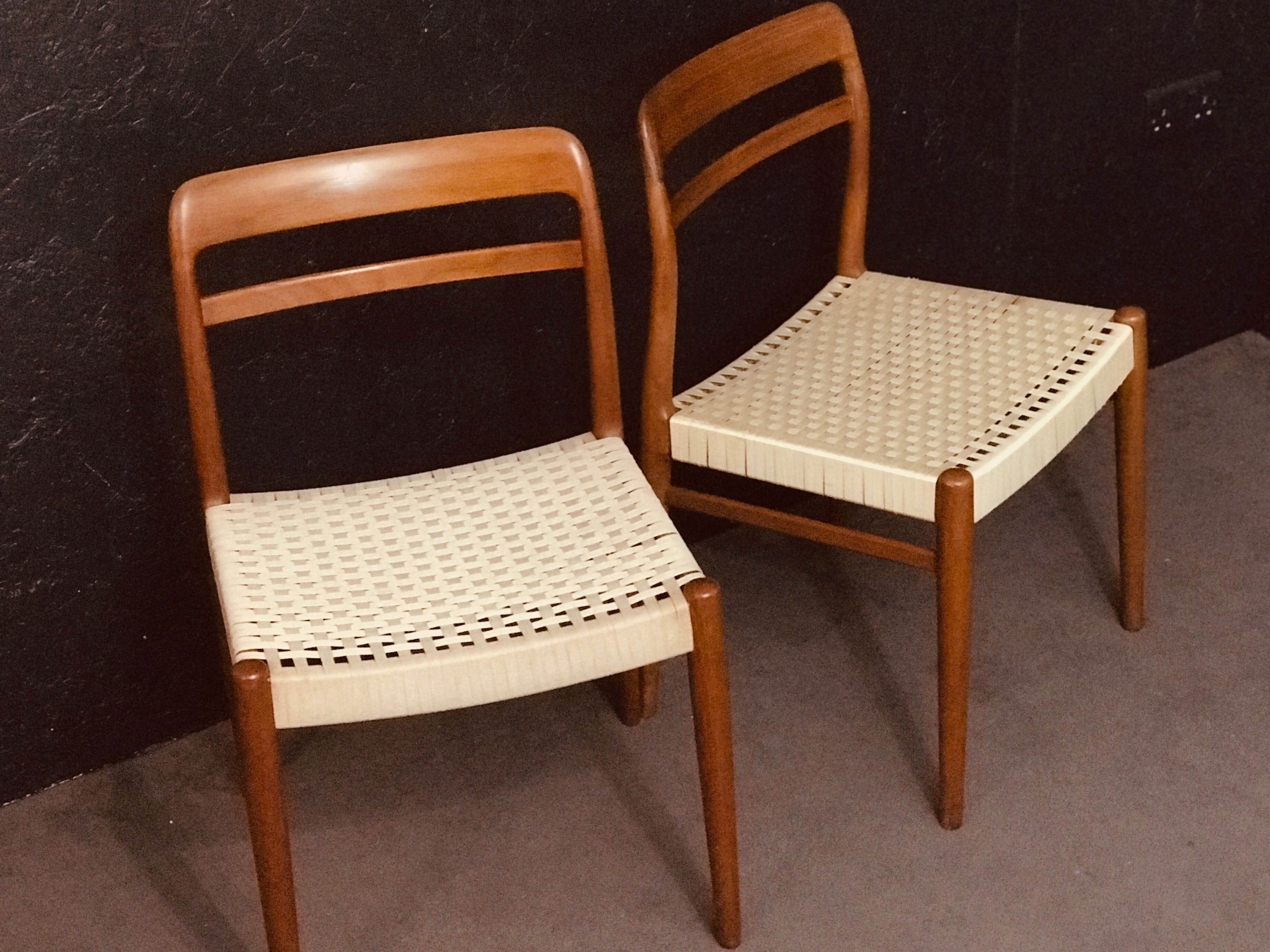 Set of 6 Norwegian Teak Dining Chairs by Alf Aarseth in teak.