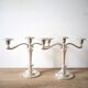 Pair of silver plated candlesticks