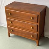 Vintage Scandinavian art deco chest of drawers from the 30s in wood