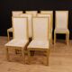 Set de 8 chaises italiennes laquées et peintes