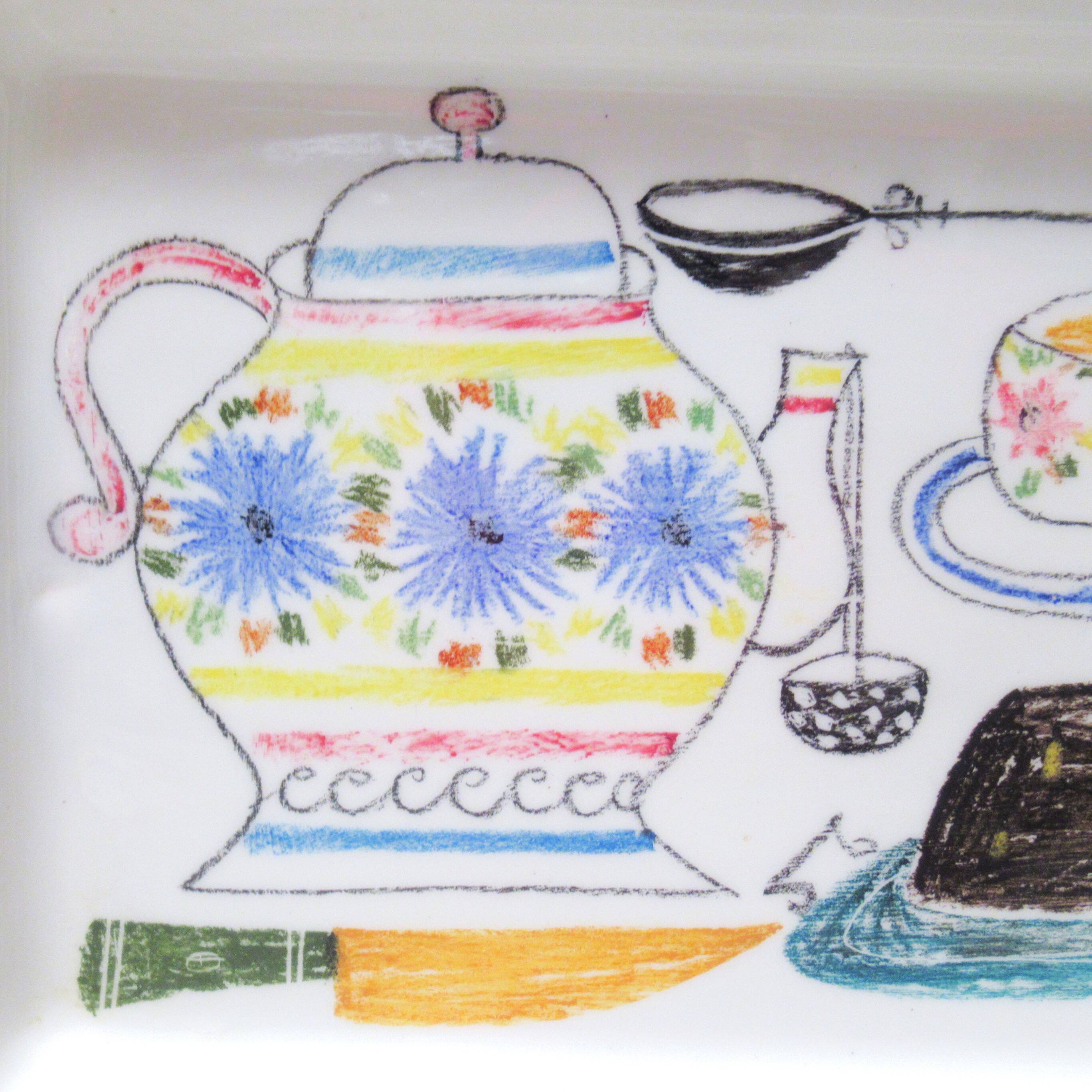 Montecatini Itali cake dish 1950