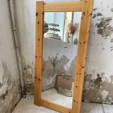 80s pine mirror