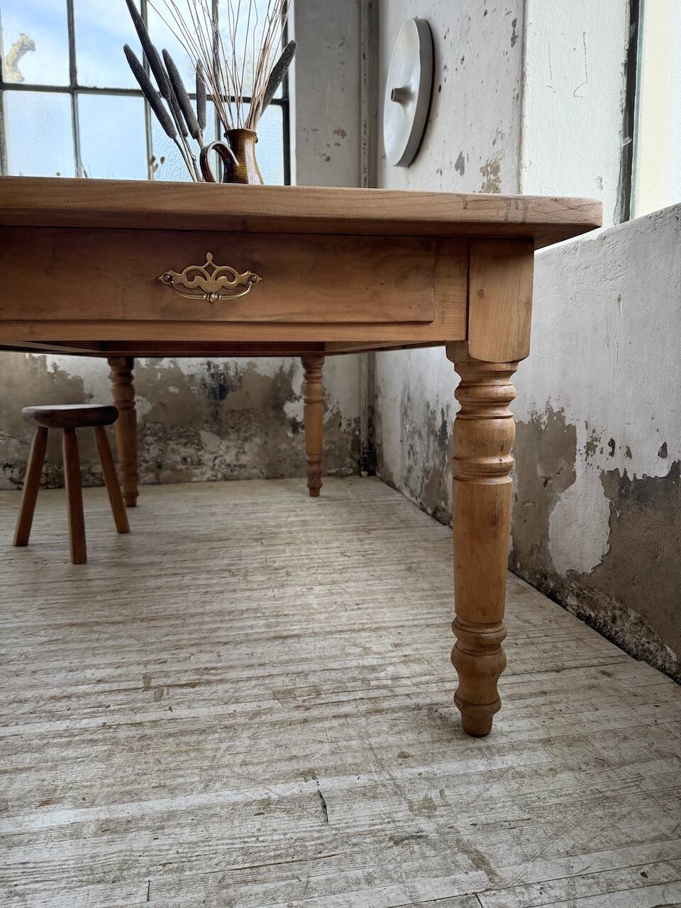 Table de ferme en merisier