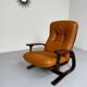 Antique "Panter" hanging armchair in Scandinavian design leather Westnofa an70