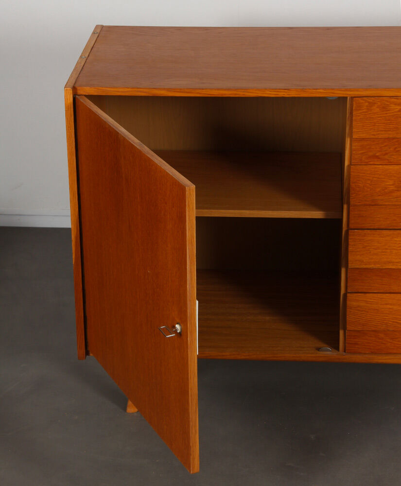 Vintage oak storage by Jiri Jiroutek, model U-458, 1960