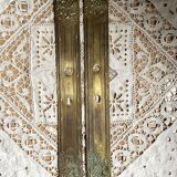 Antique brass cleanliness plates