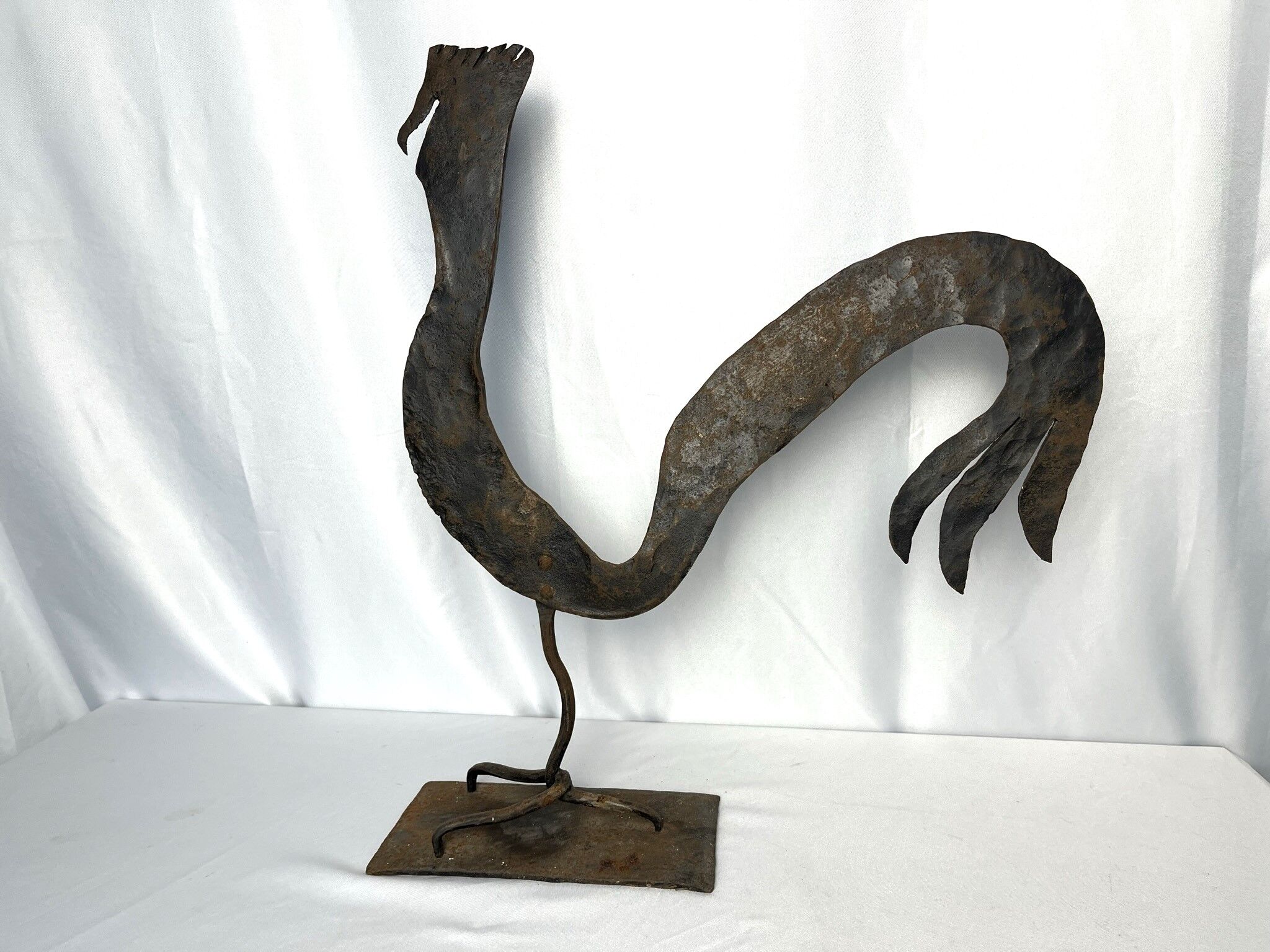 Vintage sculpture metal G. Raveneau circa 1970