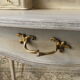 Former white grey patina hairdresser mirror table 2 Shabby chic drawer