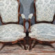 Pair of armchairs from the Napoleon III period in rosewood