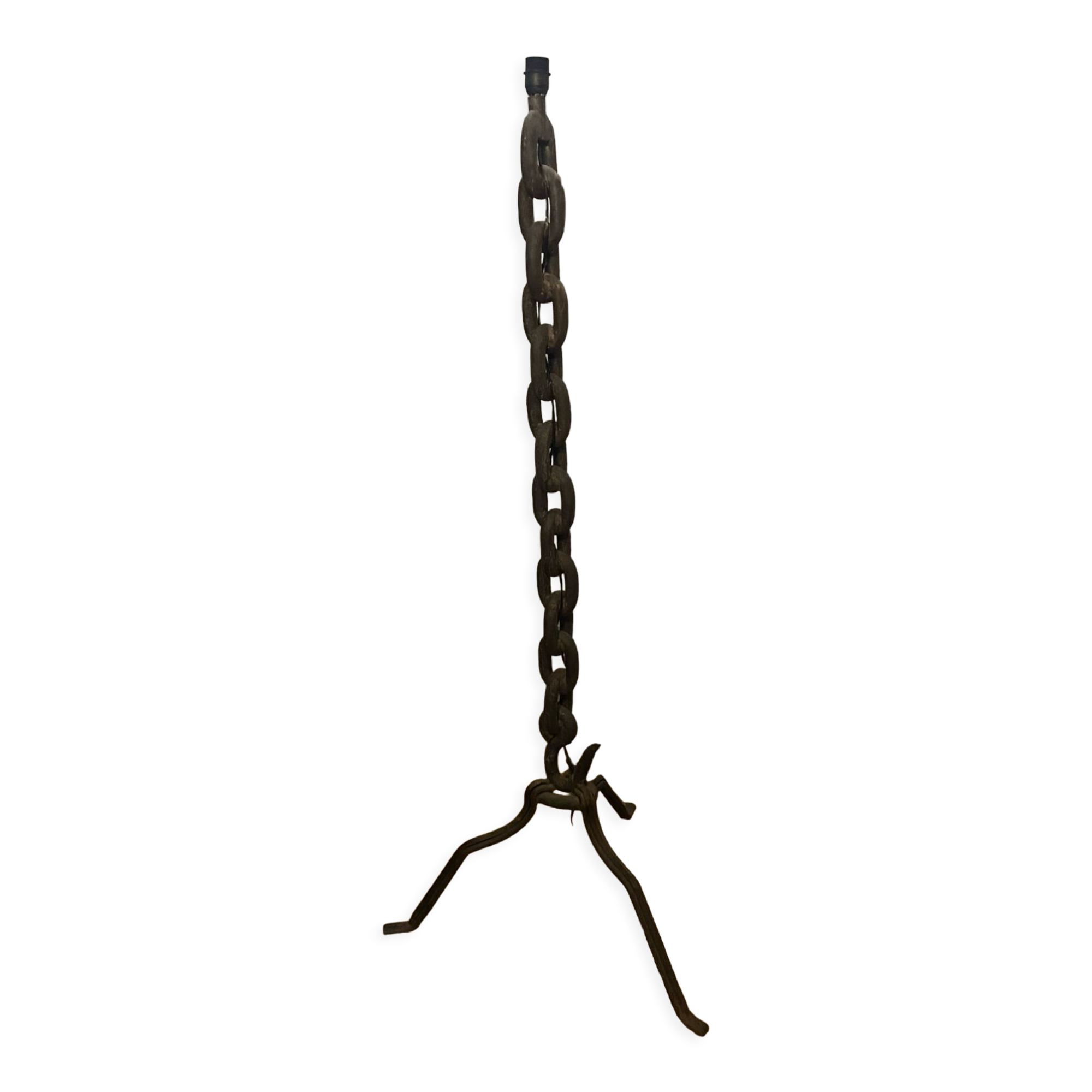 Wrought iron floor lamp 50s