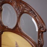 1900 three-leaf mahogany screen by Felix Bernard