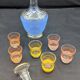 Liqueur alcohol service Aperitif Digestive Kitchen Tableware Blue carafe