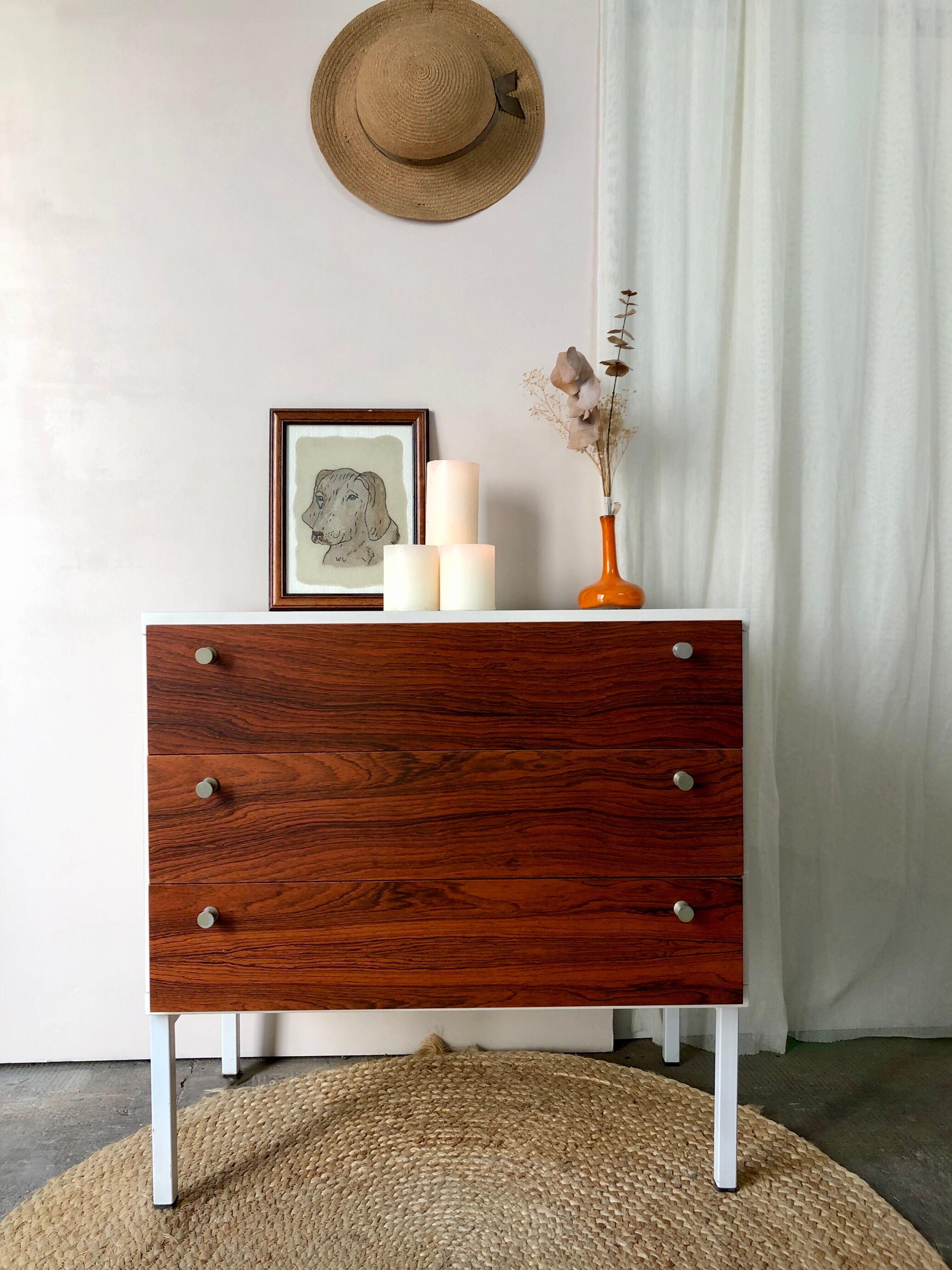 Paire de commodes vintage