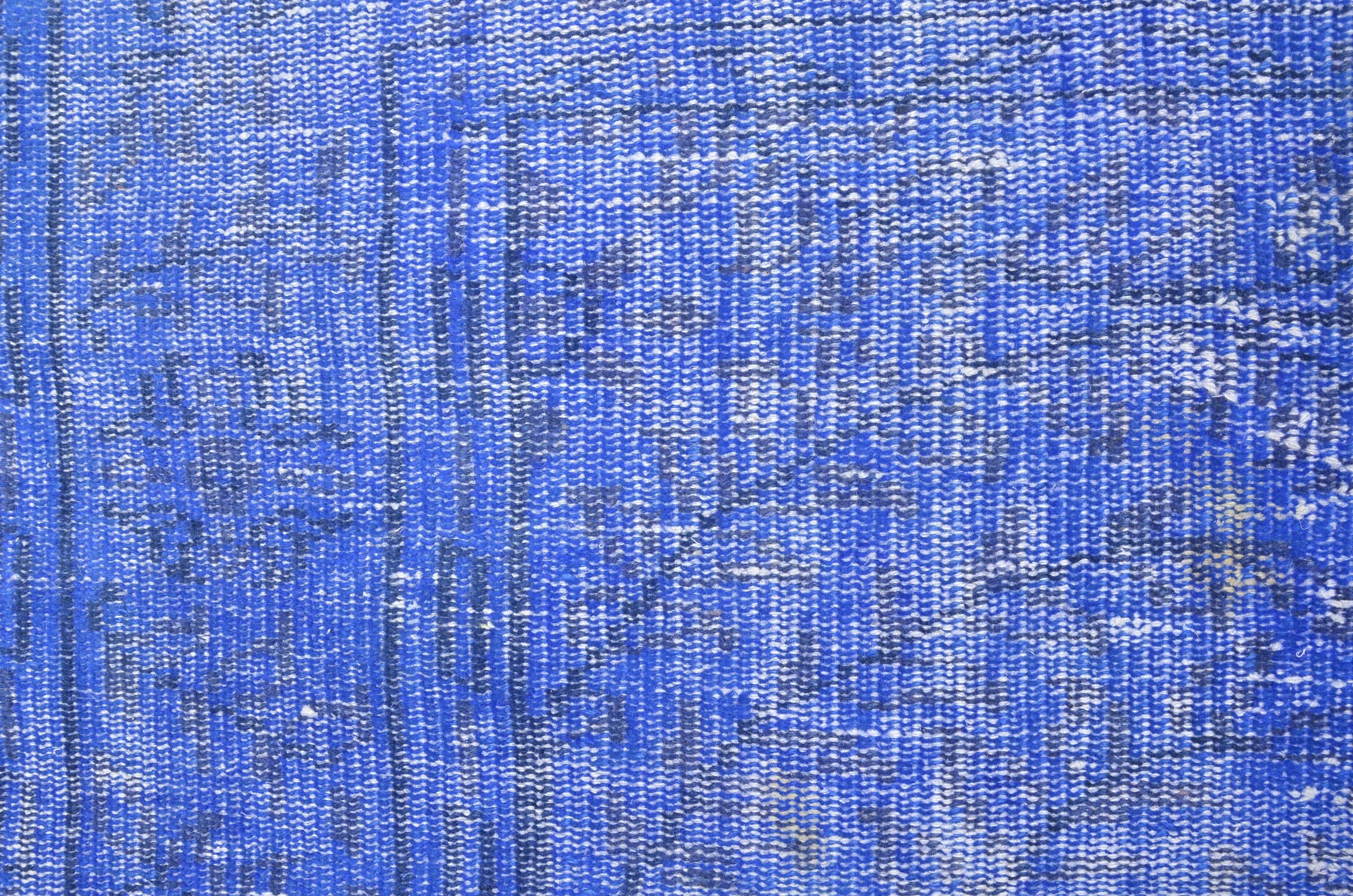 Blue Vintage Turkish Oushak Rug sku904