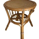 Rattan coffee table, bamboo