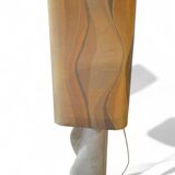 Rare lampe en pierre de calcaire Maison Brusson circa 1990