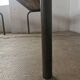Paire de bancs d'école vintage métal et bois