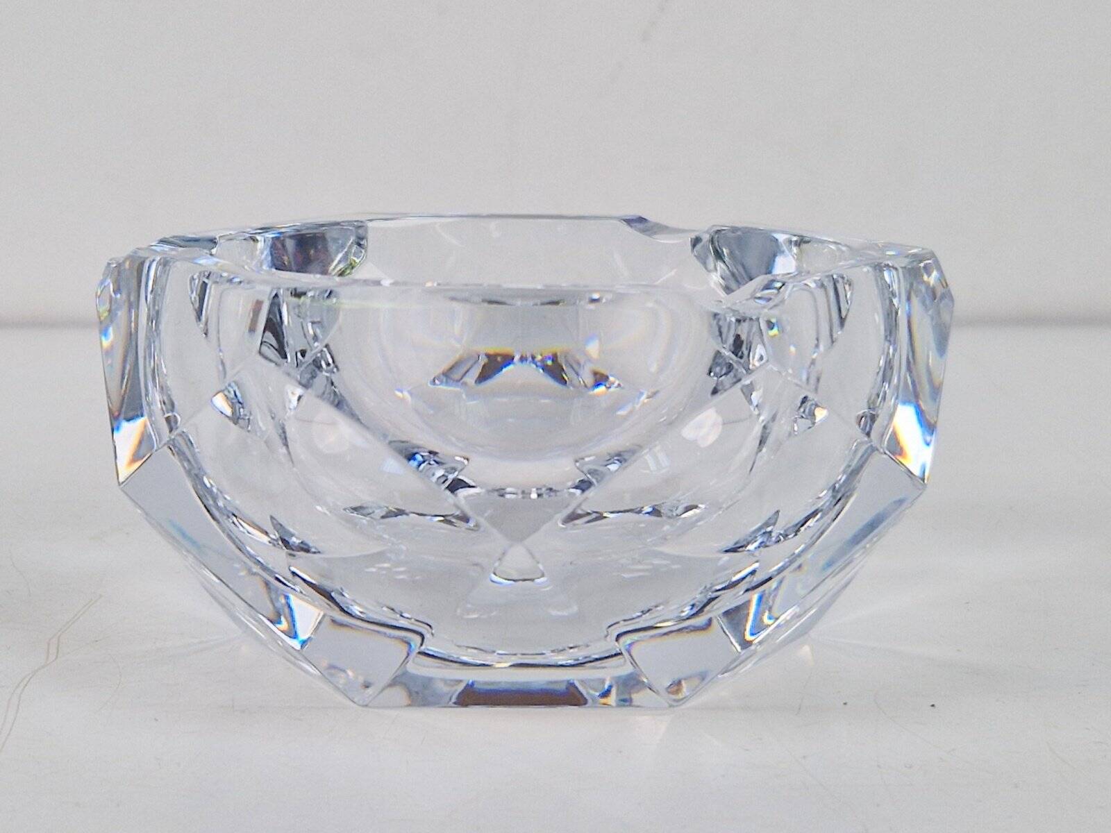 Vintage Crystal Ashtrays from Val Saint Lambert, 1960s, Set of 2