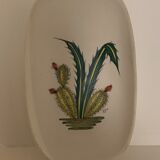 Plat biscuit à décor de cactus